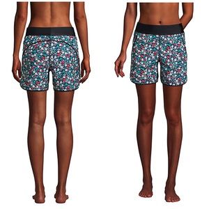 Nwot Lands End swim shorts floral